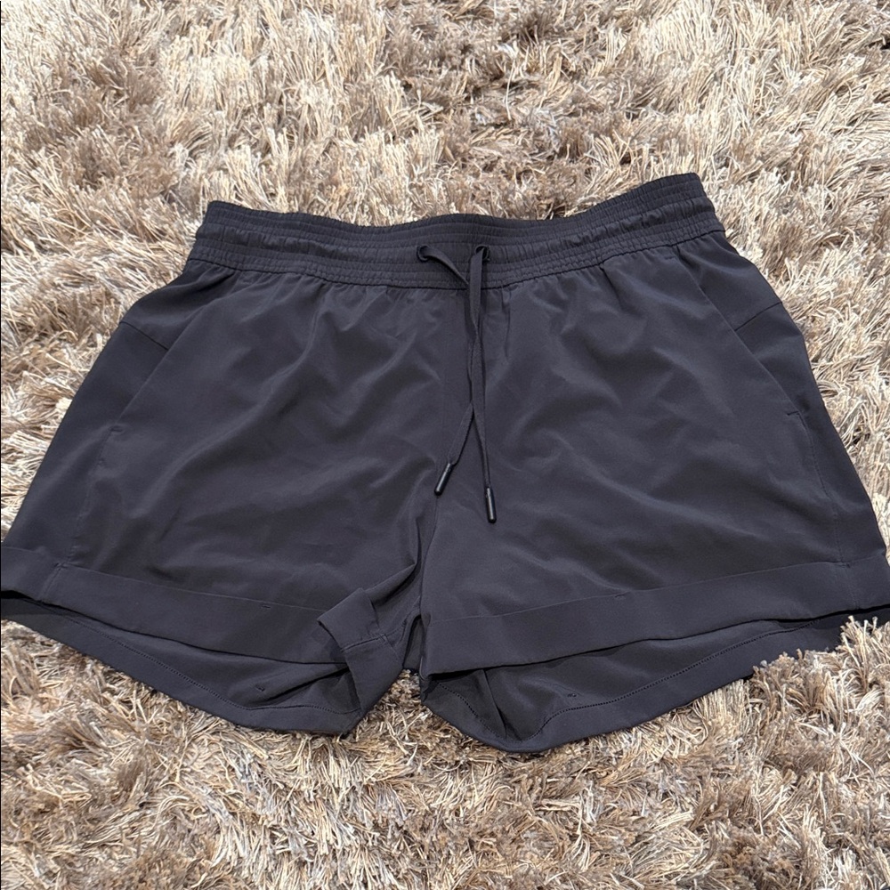 Women's Black Lulu Athletic Shorts
